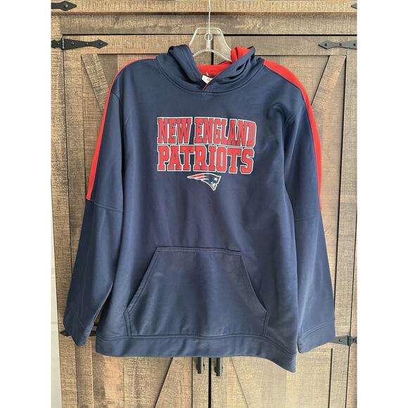 NFL Team Apparel New England Patriots Logo Hoodie Youth Size XXL - Picture 1 of 7